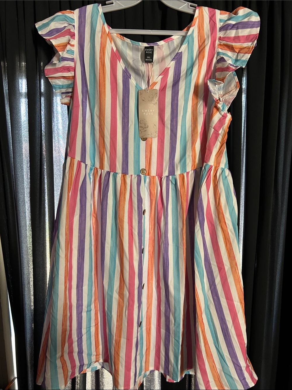 Ever Rose Multicolor Striped Mini Dress